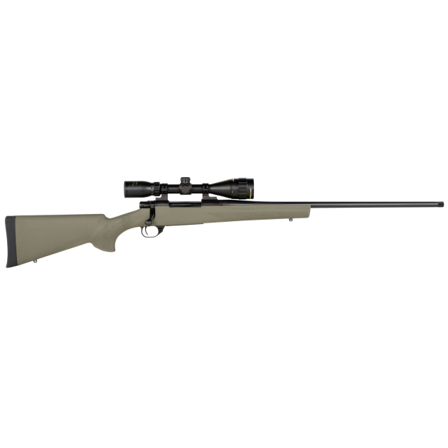 Howa HGP2300G M1500 Gamepro Gen2 300 Win Mag 3+1 24" Threaded Barrel, Blued Metal Finish, Green Fixed Hogue Pillar-Bedded Overmolded Stock, Includes GamePro 4-12x40mm Scope