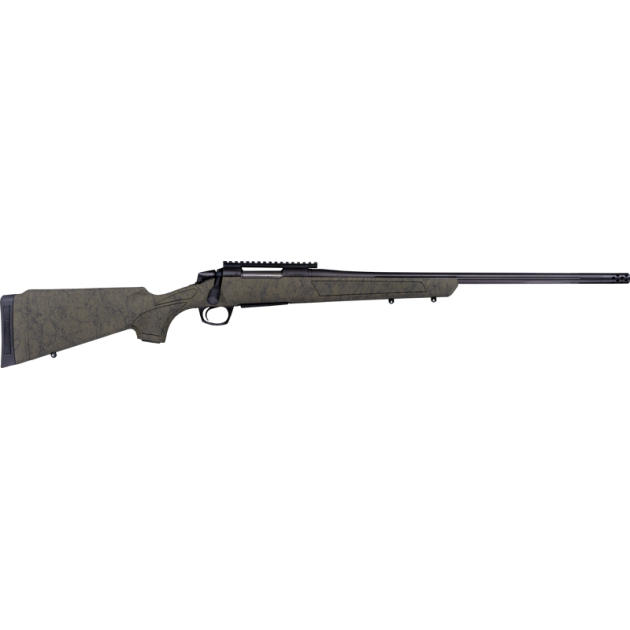CVA CASCADE XT 308 WIN 22" - #5 W/RAIL BLACK/OD GREEN
