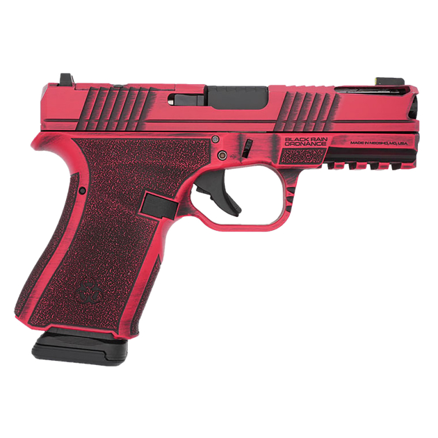Black Rain Ordnance FLP9MMRB   Compact Frame 9mm 15+1 4" Stainless Steel Slide