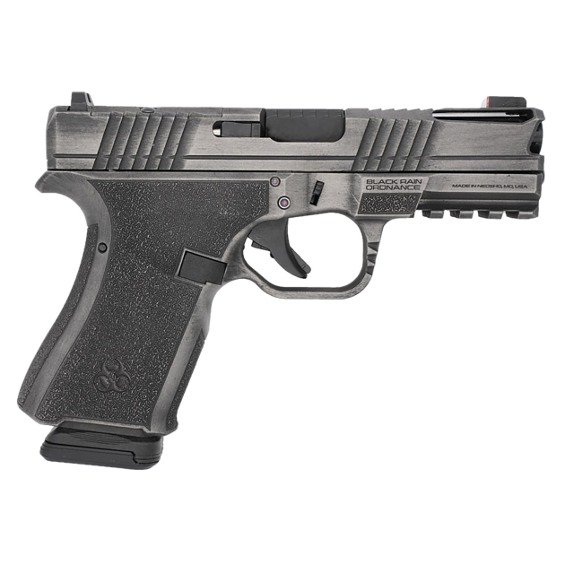 Black Rain Ordnance FLP9MMGMGB   Compact Frame 9mm 15+1 4" Stainless Steel Slide