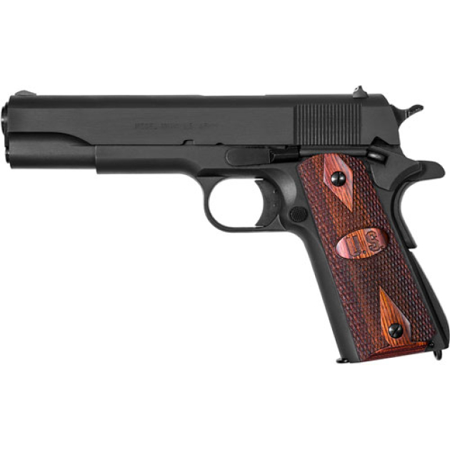 AUTO-ORDNANCE 1911A1 45ACP - MATTE BLACK WOOD GRIPS US LOGO