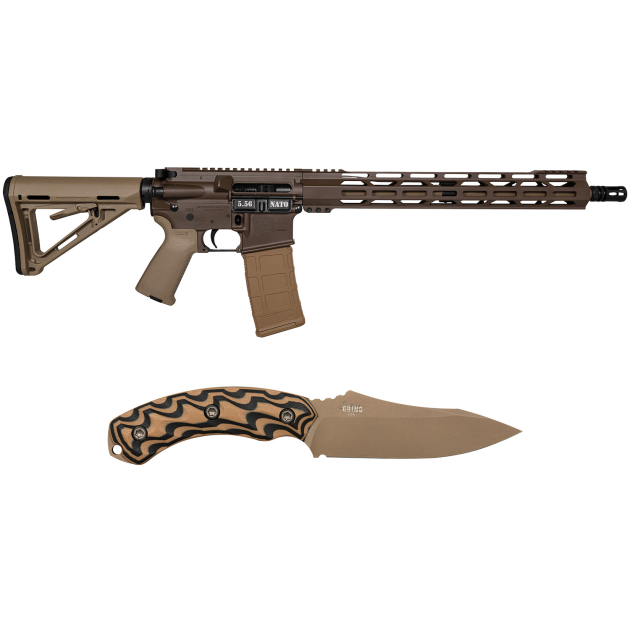 Diamondback DB175AK131 DB15  Sports South Exclusive 5.56 NATO 30rd 16" Black Nitride 7075-T6 Aluminum Receiver 15" M-LOK Handguard Brown Flat Dark Earth Magpul Grip
