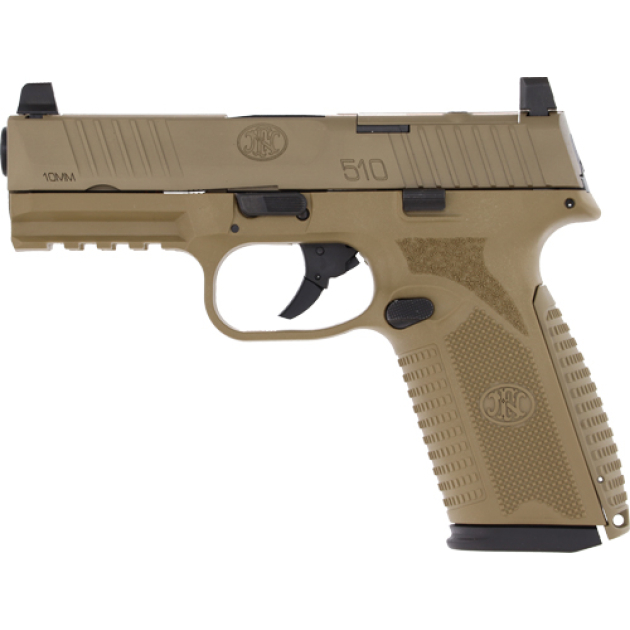 FN 510 MRD 10 MM NMS - 2-15RD MAG FDE