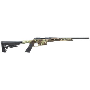 Howa HMXL350KAC M1500 Mini Excel Lite 350 Legend 3+1 16.25" Blued Heavy Threaded Barrel, Blued Drilled & Tapped M-LOK Handguard, Kratos Camo Synthetic Adj Luth-AR Stock, Black Polymer Grip, Right Hand