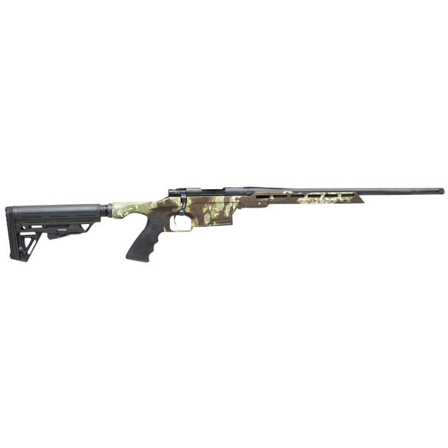 Howa HMXL350KAC M1500 Mini Excel Lite 350 Legend 3+1 16.25" Blued Heavy Threaded Barrel, Blued Drilled & Tapped M-LOK Handguard, Kratos Camo Synthetic Adj Luth-AR Stock, Black Polymer Grip, Right Hand