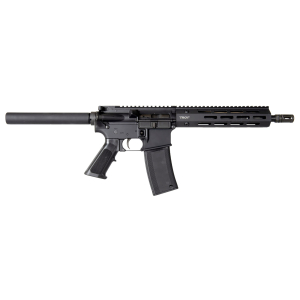 Troy Ind SPSTCA310BTB1 A3 223 Rem Caliber with 10.50" Barrel, 30+1 Capacity, Black Metal Finish, Fixed Pistol Grip Stock & Black Polymer Grip Right Hand