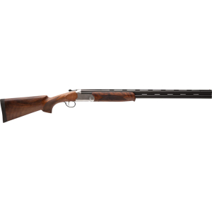 STEVENS 555E O/U 12GA 28" MC5 - SILVER ENGRAVED/WALNUT