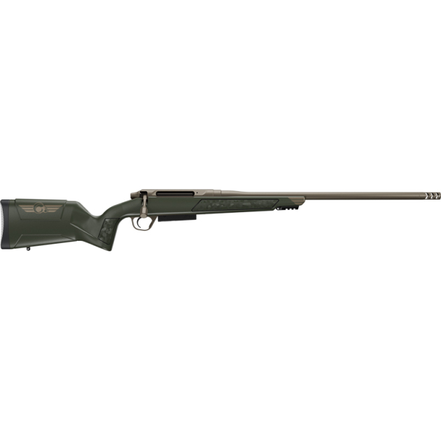 CHRISTENSEN EVOKE 243 WIN 20" - TAN CERAKOTE/OD GREEN