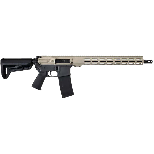 Shark Coast Tactical 300-055-1000-20 Badger 5.56 NATO 30+1 16" Black Nitride Threaded Barrel, Gray & Tan Cerakote Picatinny Rail Aluminum Receiver, Magpul SL-K Black Polymer Stock, Black Polymer Grip