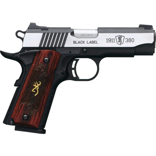 BROWNING 1911-380 BLACK LABEL - MEDALLION PRO 3.62"FS WOOD
