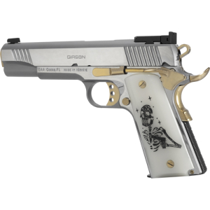 GIRSAN MC1911S LIBERADORE III - 9MM SKELETON CHROME/GOLD 9RD - Image 4