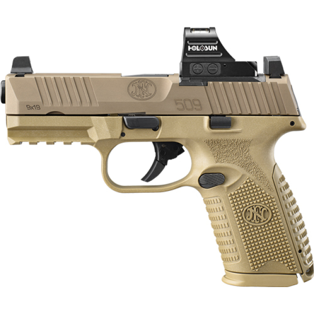 FN 509 M MRD 9MM NMS NS W/ - HOLOSUN 407C 1-15 1-24 MAG FDE