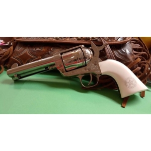 CIMARRON TEXAS RANGERS 45LC - PW FS 4.75" ENGRAVED NICKEL - Image 4