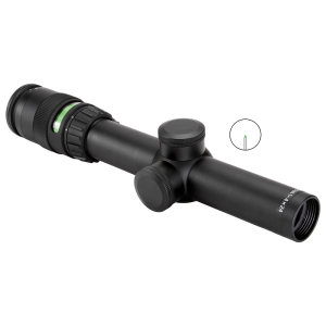 Trijicon 200057 AccuPoint Black Hardcoat Anodized 1-4x 24mm 30mm Tube Illuminated Green Triangle Post Reticle