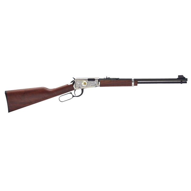 Henry H00125 Classic 25th Anniversary 22 Short, 22 Long, 22 LR 15LR/17L/21Short 18.50" Blued Barrel, Nickel-Plated Rec, Semi-Fancy American Walnut Stock