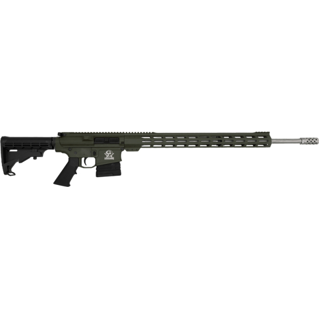 GLFA AR10 RIFLE 243 WIN - 24" S/S BBL 5-SHOT OD GREEN