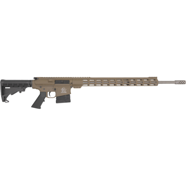 GLFA AR10 RIFLE 243 WIN - 24" S/S BBL 5-SHOT FDE
