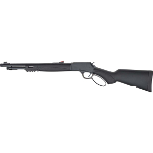 HENRY X MODEL LEVER 357/38 - 17.4" TB BLUED BLACK SYN. - Image 2