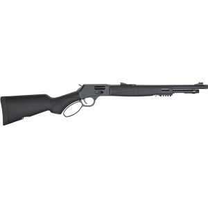 HENRY X MODEL LEVER 44MAG/SPL - 17.4" TB BLUED BLACK SYN.