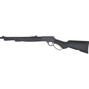 HENRY X MODEL LEVER 44MAG/SPL - 17.4" TB BLUED BLACK SYN. - Image 2