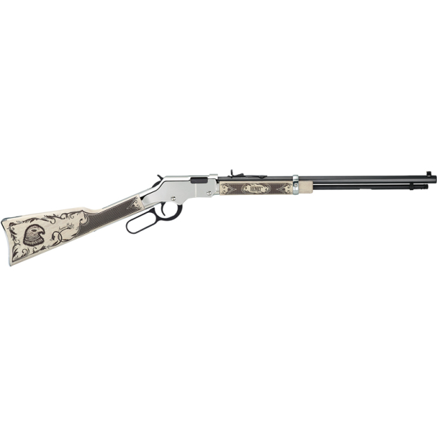 HENRY SILVER AMERICAN EAGLE - 22S/L/LR 20" OCTAGON WALNUT