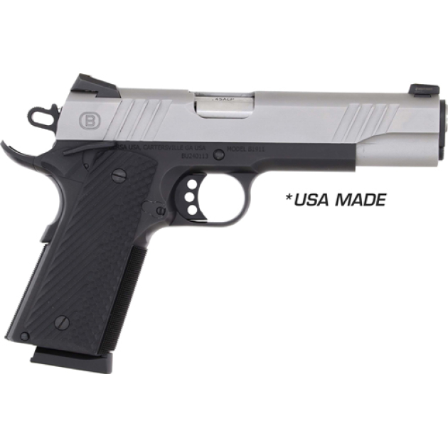 BERSA B1911 45ACP SS/BLACK - 5" BBL VZ GRIP W/ SIGHTS 8RD