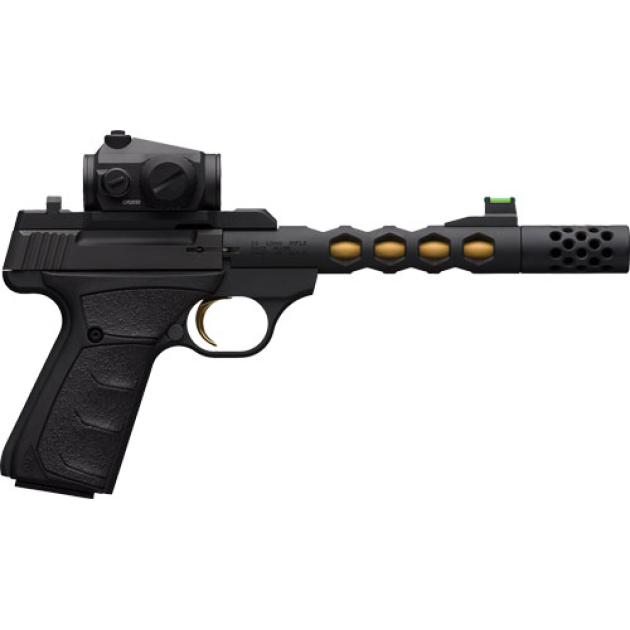 BROWNING BUCK MARK VISION UFX - 22LR 5.9" BLK/GOLD W/ VORTEX