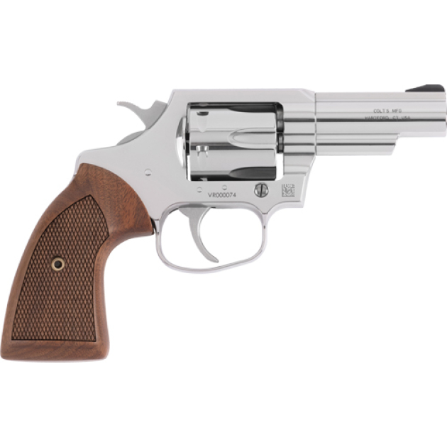 COLT VIPER 357MAG 3" STAINLESS - STEEL/WALNUT GRIPS