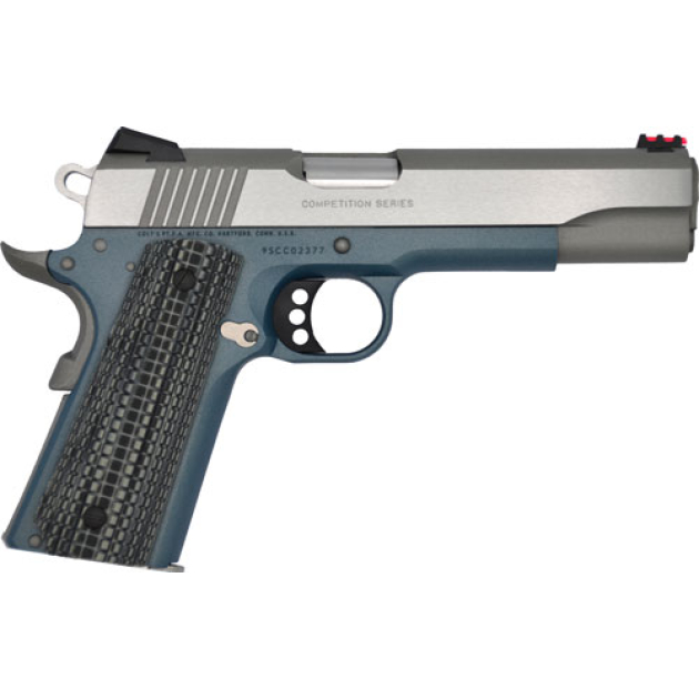 COLT GOVT COMPETITION 9MM - 5" BLUE TITANIUM/SS ADJ G10