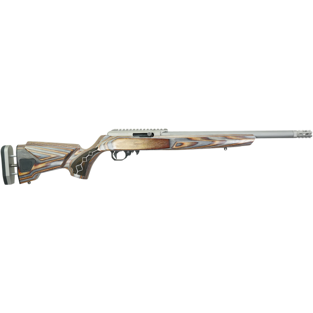 Black Rain Ordnance BRO22DSC Deluxe Full Size 22 LR 10+1 16" Matte Stainless Threaded Steel Barrel & Aluminum w/Accessory Rail Receiver, Shady Camo Boyd's Agility Stock, Right Hand