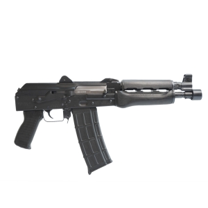 Zastava ZPAP85 AK-47 Pistol BULGED TRUNNION 1.5MM RECEIVER - Stained Wood Handguard | 5.56NATO | 10" Chrome Lined Barrel