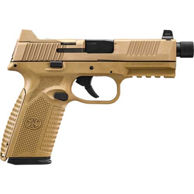 FN 510 TACTICAL 10 MM NMS - 2-10 RD MAG NS FDE