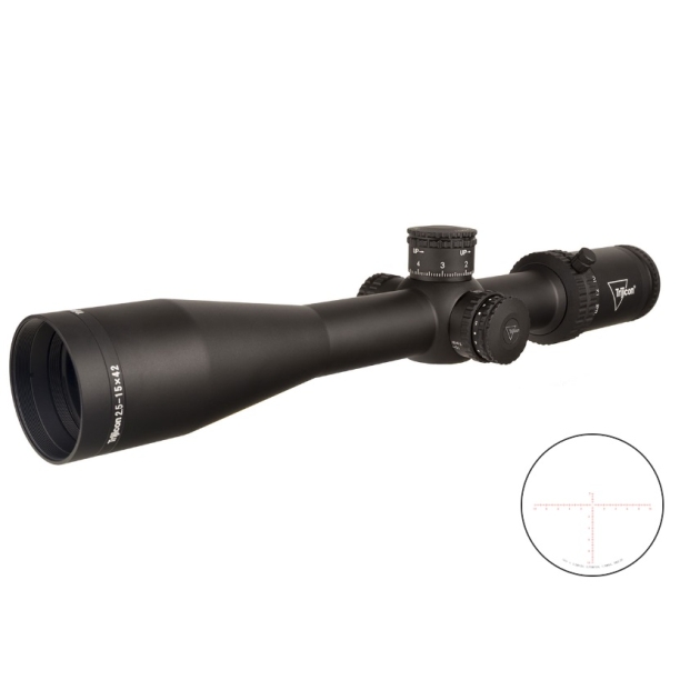 TRIJICON CREDO 2.5-15X42 BLK MRAD RED