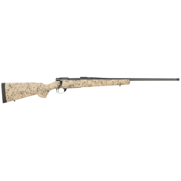 Howa HHS43164 M1500 HS Precision 308 Win 5+1 22" Threaded Barrel, Black Metal Finish, Tan Black Webbed Fixed HS Precision Stock