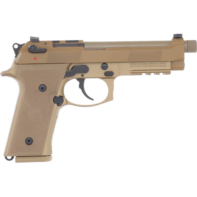 BERETTA M9A4 G 9MM 5.1" 18 RND - THREADED BBL TAN US OPTIC RDY