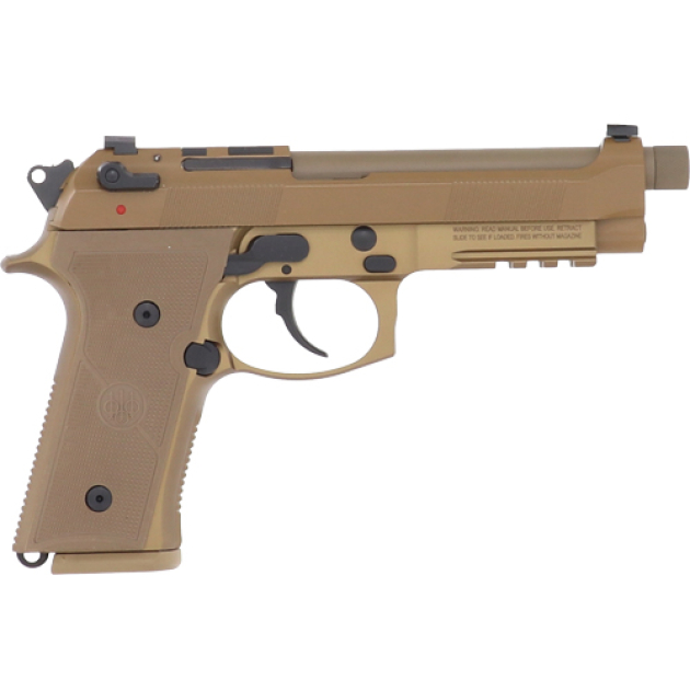 BERETTA M9A4 G 9MM 5.1" 15 RND - THREADED BBL TAN US OPTIC RDY