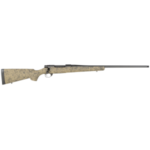 Howa HHS43533 M1500 HS Precision 300 PRC 3+1 24" Threaded Barrel, Black Steel Receiver, Green w/Black Webbing HS Precision Synthetic Stock