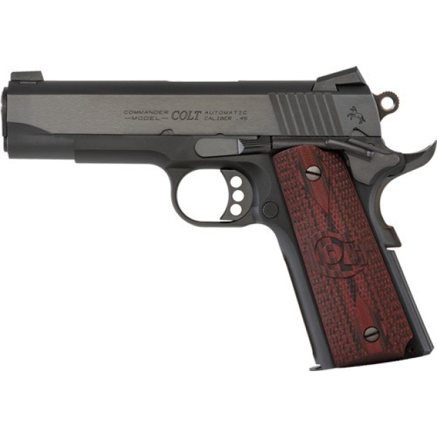 COLT LW COMMANDER 9MM LUGER - 9-SHOT BLUED G10 GRIPS