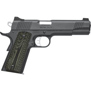 Kimber Mfg, Inc 3200347 TLE II Custom 10mm Auto 8+1 5" Stainless Match Grade Barrel, Matte Black Serrated Steel Slide, Matte Black Steel Frame w/Beavertail, Aggressively Textures G-10 Grip