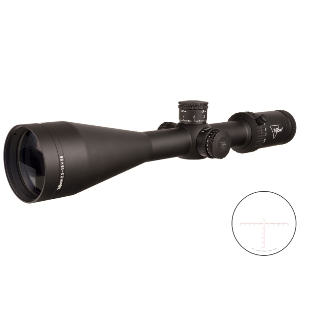 TRIJICON CREDO 2.5-15X56 BLK MRAD RED