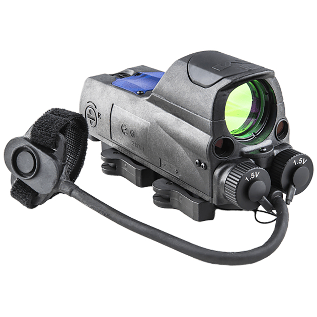 Meprolight USA 0687743 MOR PRO Black 1 x 30 mm 2.2 MOA Dot/Bullseye Reticle Green & IR Laser