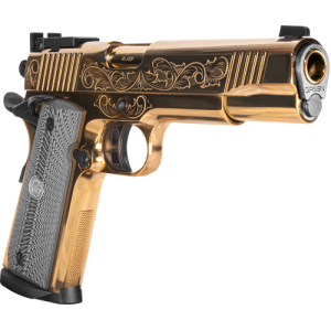 GIRSAN MC1911 MATCH GOV'T - ENGRAVED 45ACP ADJ. SGT GOLD - Image 2