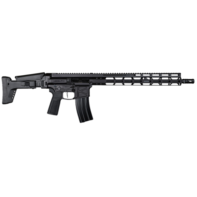 Global Ordnance LLC 197892003223 Monolithic 5.56 NATO 16" Barrel, M-LOK Handguard, Modular Black Stock, Black Polymer Grip
