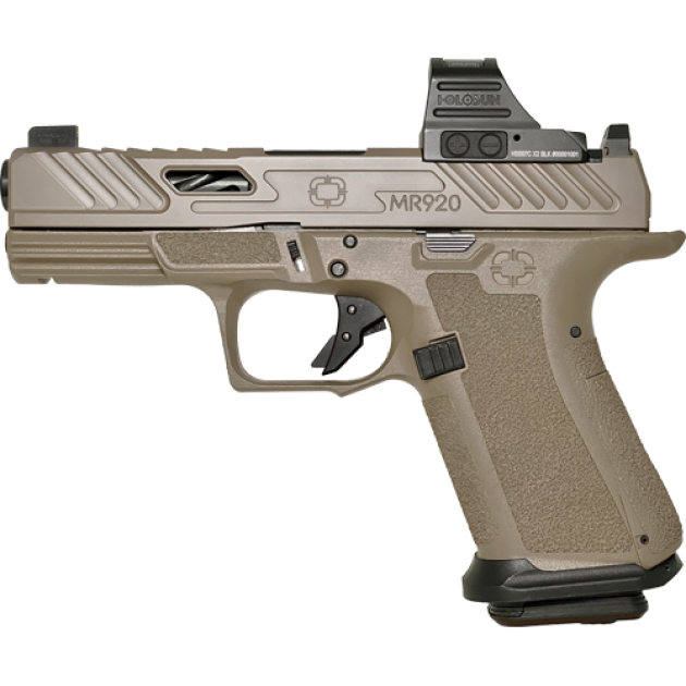 SHADOW SYSTEMS MR920 ELITE FDE - 9MM HOLOSUN OPTIC UNTHRDED BBL
