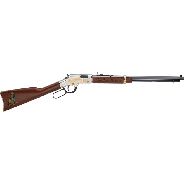 HENRY GOD BLESS AMERICA - 22S/L/LR 20" OCTAGON ENGRAVED