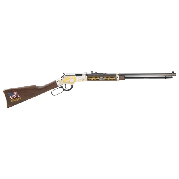 HENRY MILITARY SERVICE 2ND ED. - 22S/L/LR 20" OCTAGON ENGRAVED