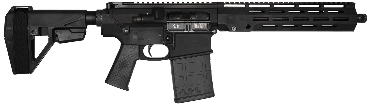 Diamondback DB1200W001 DB10 8.6 Blackout 20+1 12" Black Nitride 11" M-LOK Handguard SBA5 Brace Magpul MOE K2 Grip