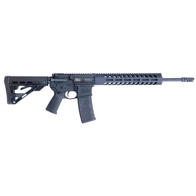 HM Defense HM15FMB556 Defender M5 5.56x45mm NATO Caliber with 16" Barrel, 30+1 Capacity, Black Hard Coat Anodized Metal Finish, Black Mil-Spec HM Stock & Enhanced Polymer Grip Right Hand