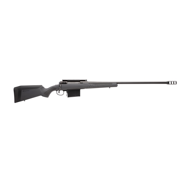 SAVAGE ARMS 110 LRH 338LAP BLK/SY 26" DBM