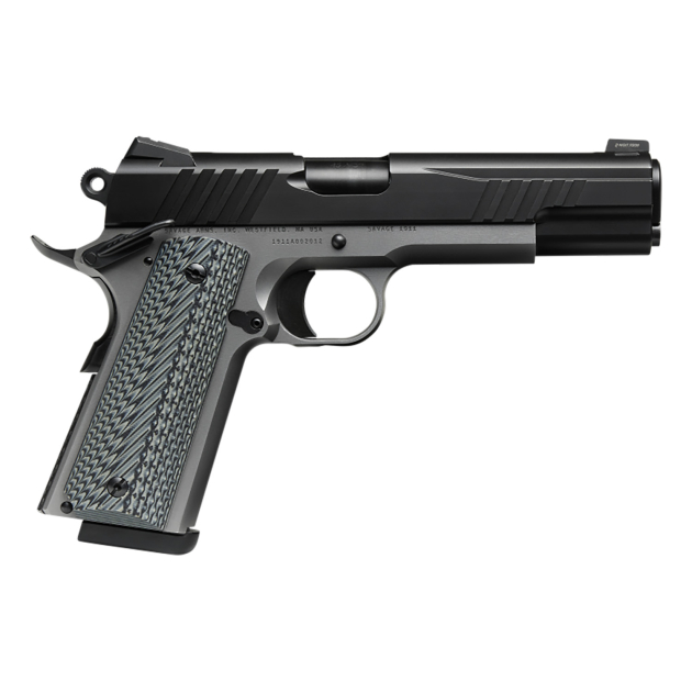 SAV 67201 1911 GOVT 45 5IN BLK/SS BLK MELONITE